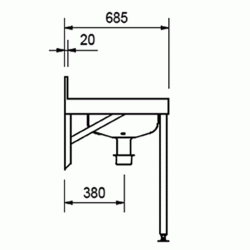 Combination bedpan & wash-up sluice sink | Ceramic sluice sink Afindcom