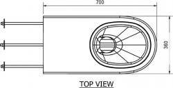 wall hung toilet stainless steel diagram HDTX594